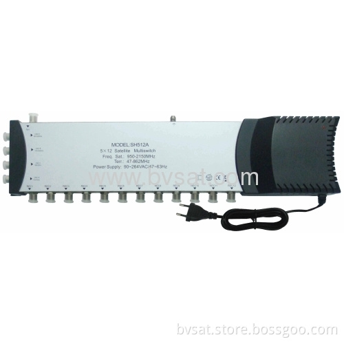 Top Quality Satellite Receivers High Isolation Multiswitches Of 5 X 12 Multiswitch